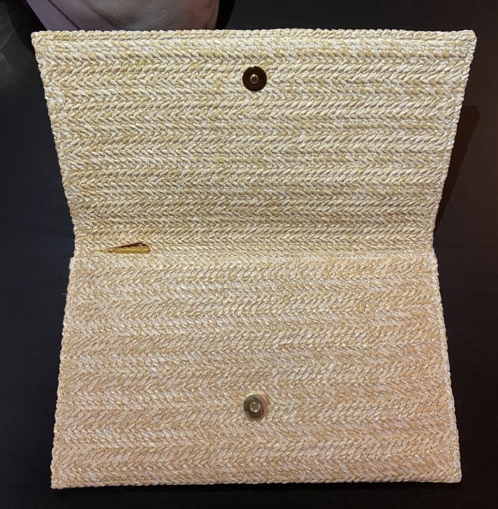 DIOR raffia Clutch Pouch - Picture 3 of 6